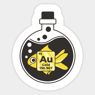 Goldfish - Chemical Elemet Design Sticker